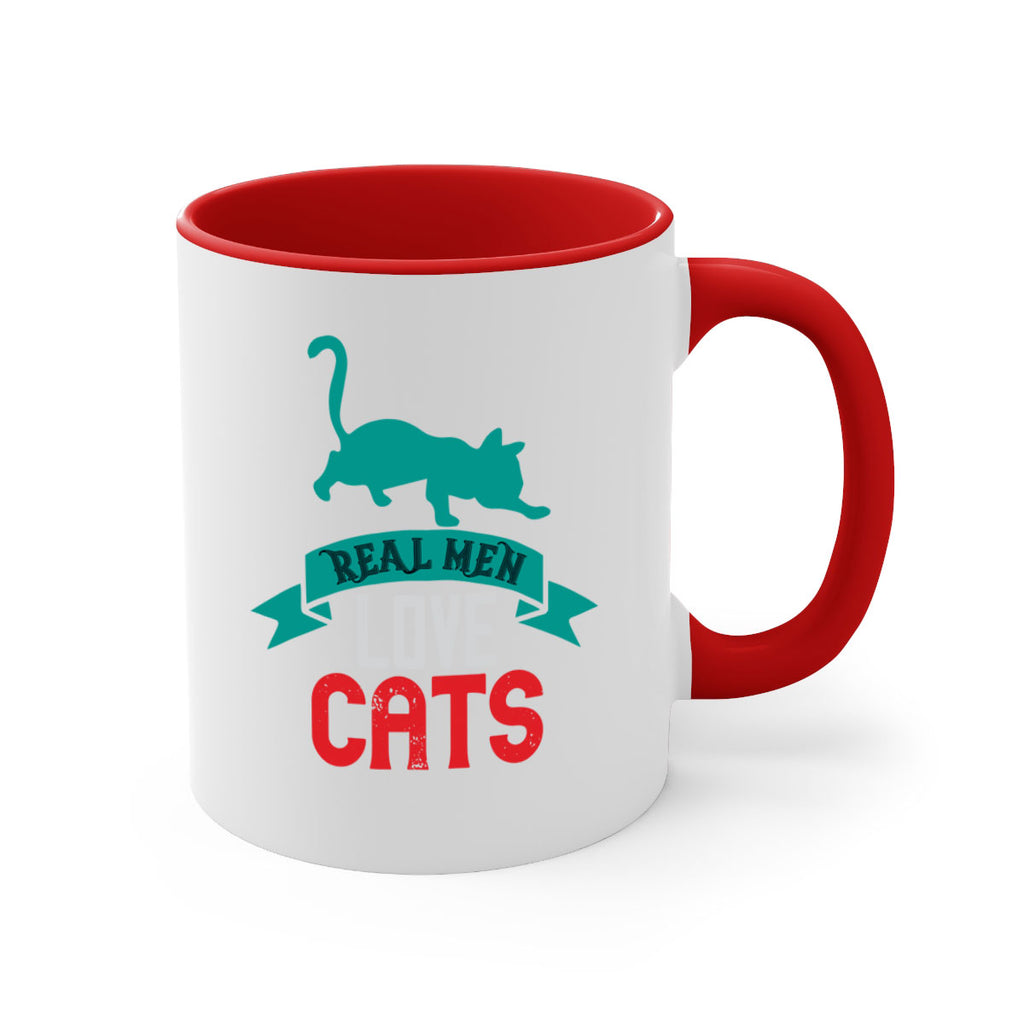 real man love cats o Style 112#- cat-Mug / Coffee Cup