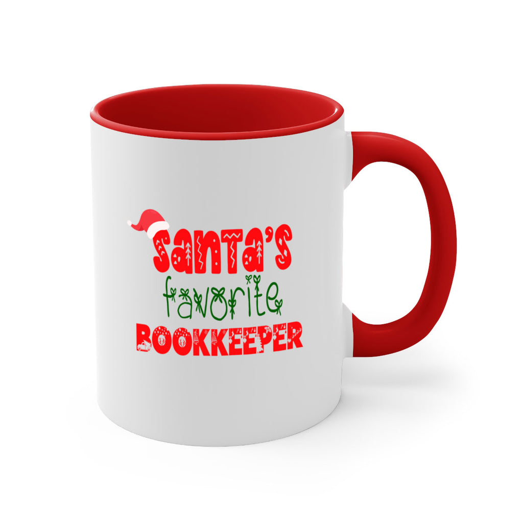 santas favorite bookkeeper style 685#- christmas-Mug / Coffee Cup