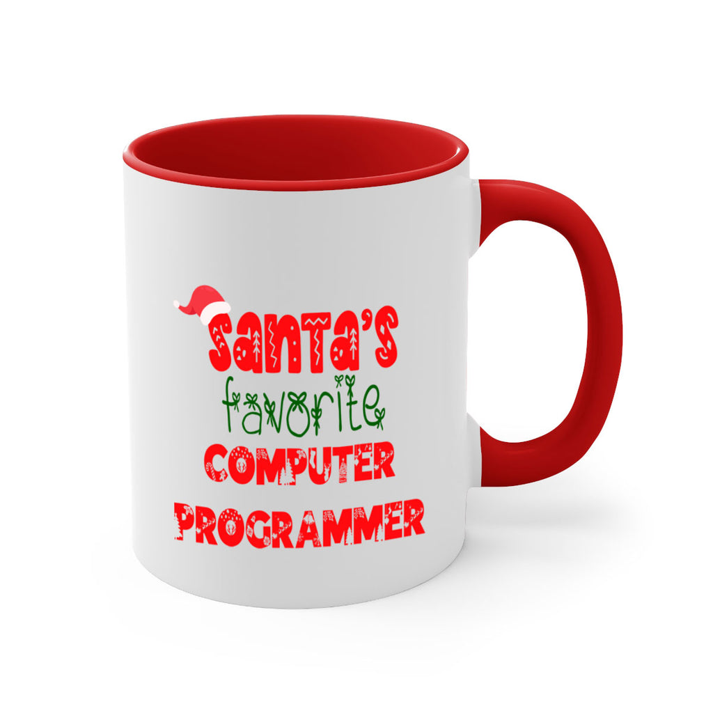 santas favorite computer programmer style 731#- christmas-Mug / Coffee Cup