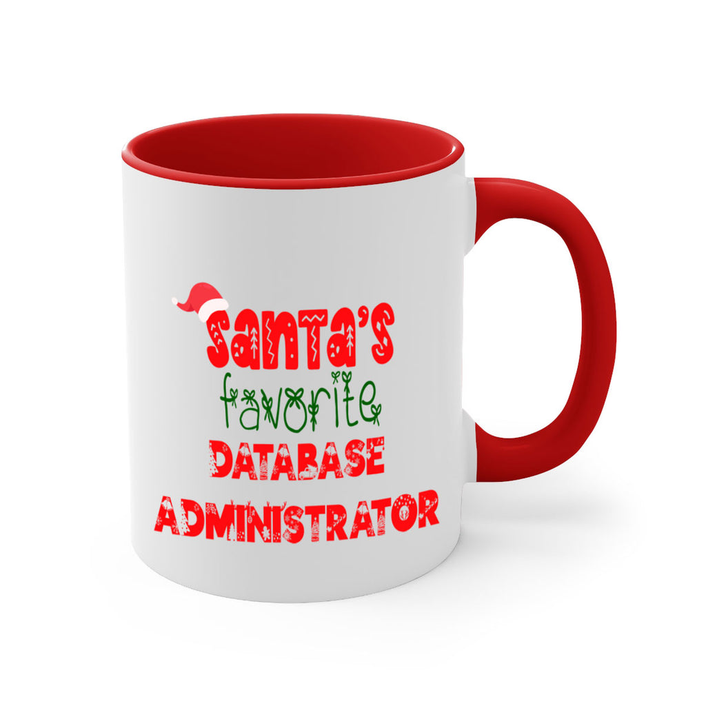 santas favorite database administrator style 766#- christmas-Mug / Coffee Cup