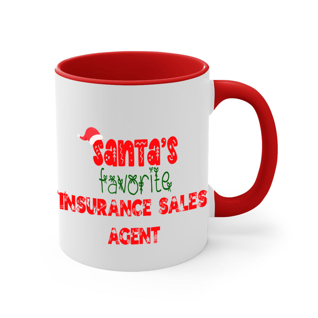 santas favorite insurance sales agent style 893#- christmas-Mug / Coffee Cup