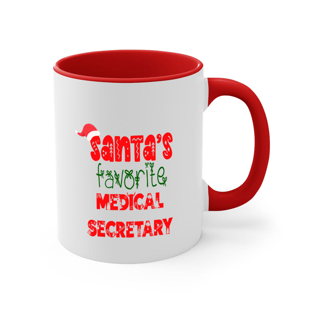 santas favorite medical secretary style 951#- christmas-Mug / Coffee Cup