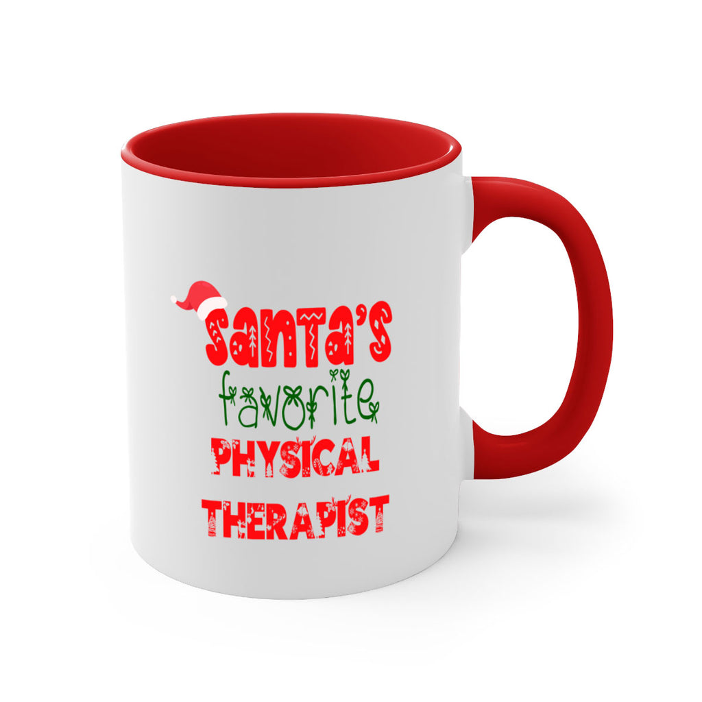 santas favorite physical therapist style 1015#- christmas-Mug / Coffee Cup