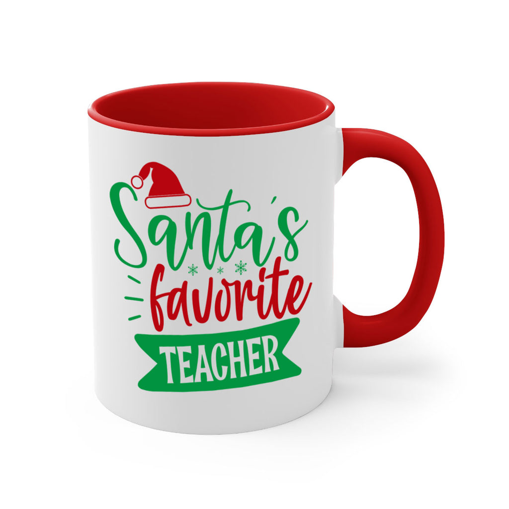 santas favorite teacher style 1116#- christmas-Mug / Coffee Cup