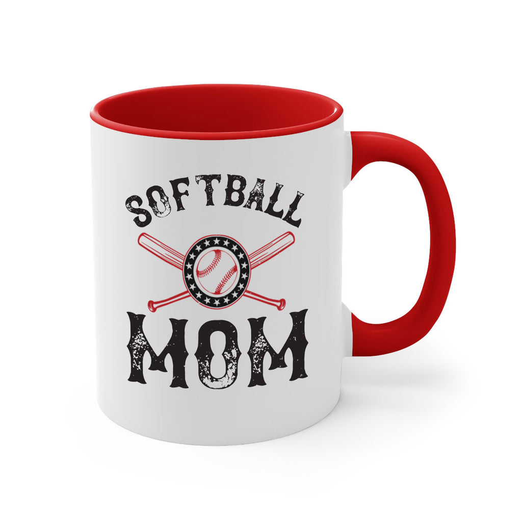 softball mom 66#- mom-Mug / Coffee Cup
