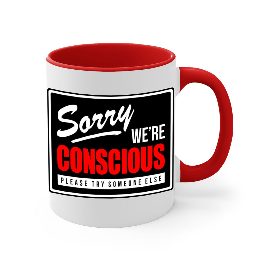 sorry were conscious 28#- black words - phrases-Mug / Coffee Cup