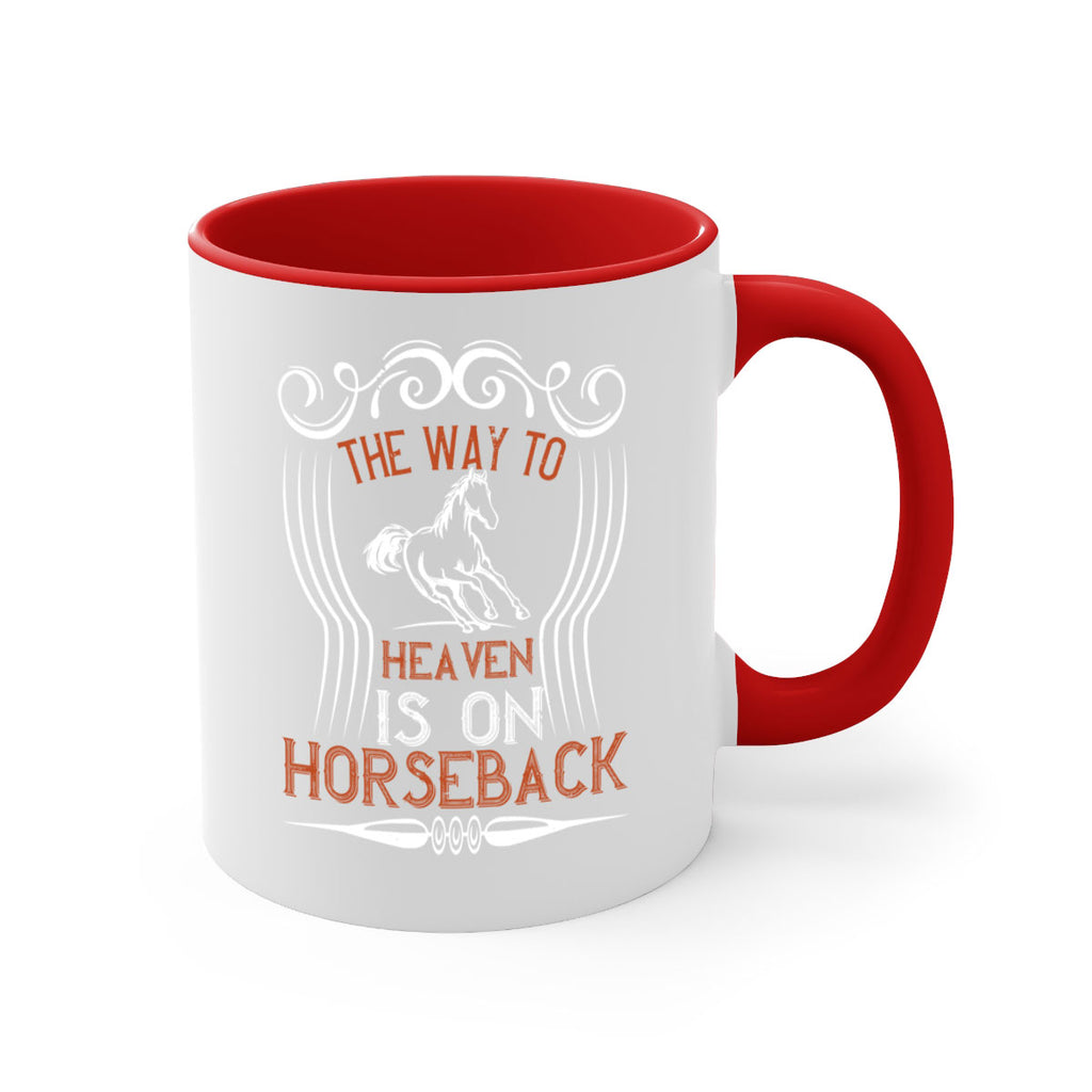 the way to haeven is on horseback Style 19#- horse-Mug / Coffee Cup