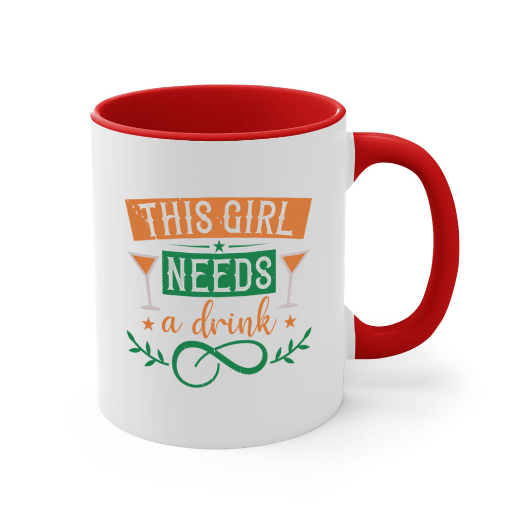 this girl needs a drink 36#- mardi gras-Mug / Coffee Cup
