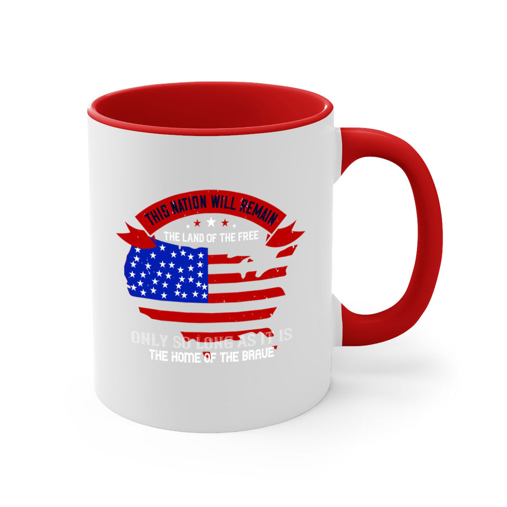 this nation will remain the land of the free only so long as it is the home of the brave 84#- veterns day-Mug / Coffee Cup