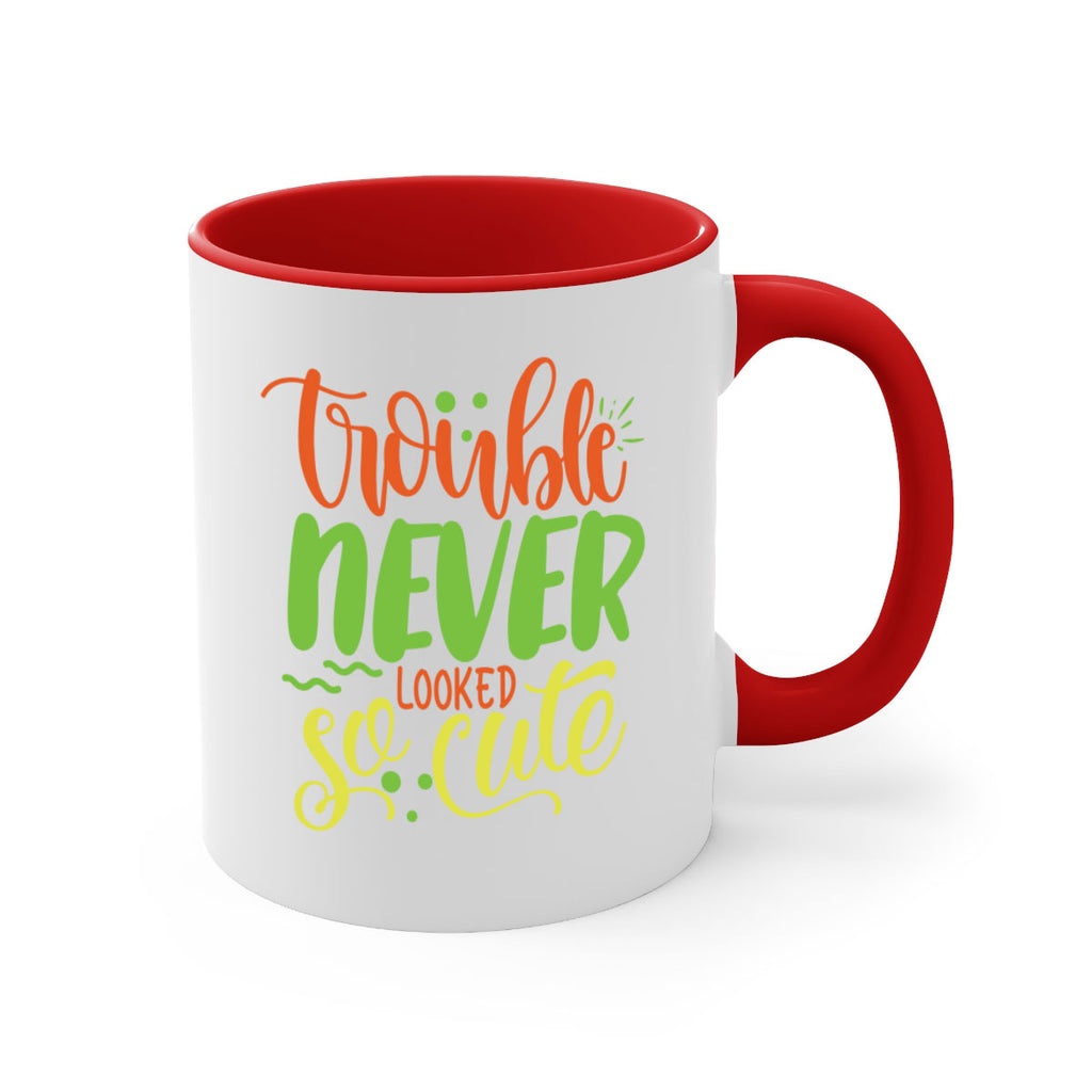 trouble never looked so cute 361#- mom-Mug / Coffee Cup
