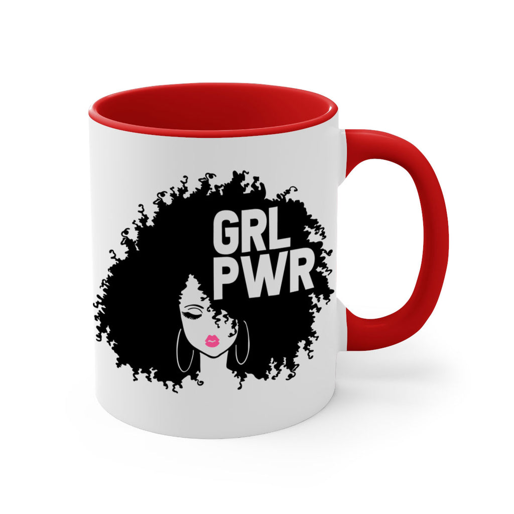 woman face grlpwr 1#- Black women - Girls-Mug / Coffee Cup