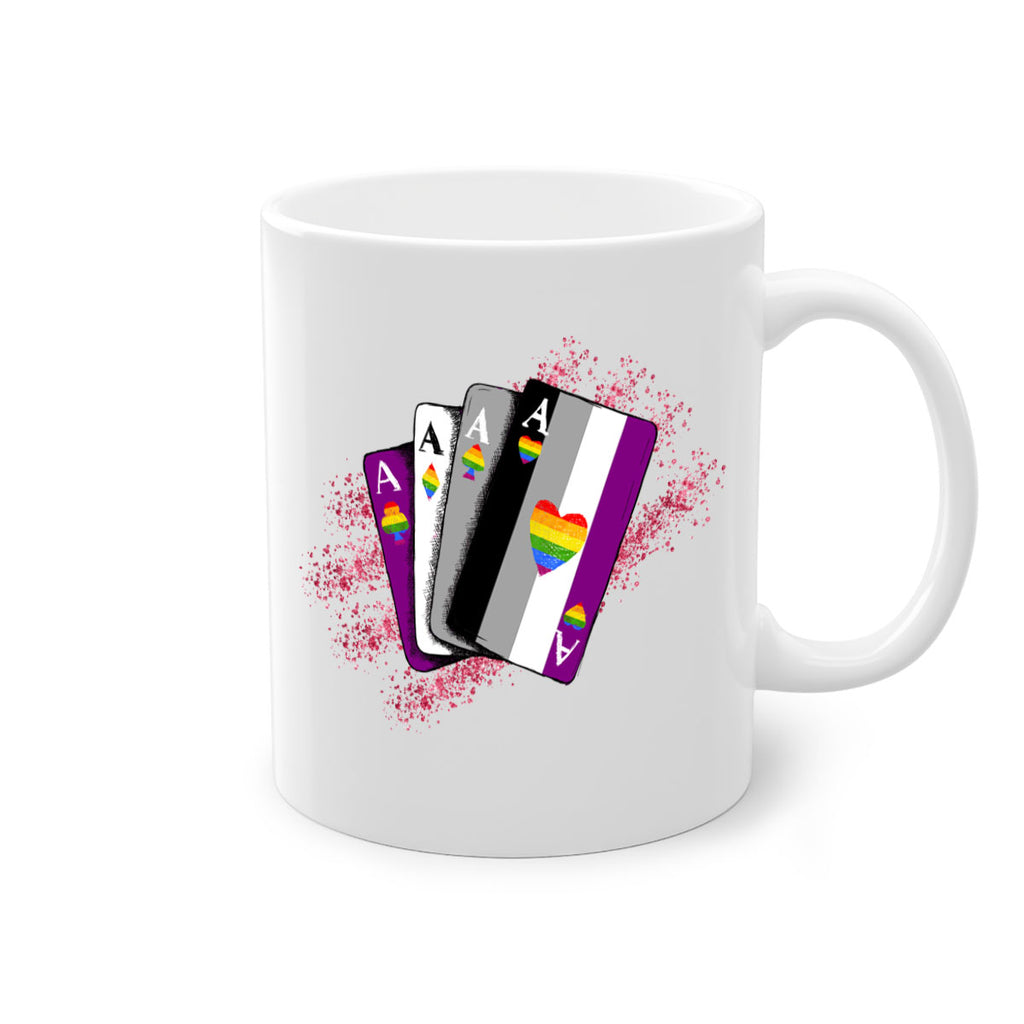 Asexual Ace Flag Playing Card Queer Lgbt 34#- lgbt-Mug / Coffee Cup