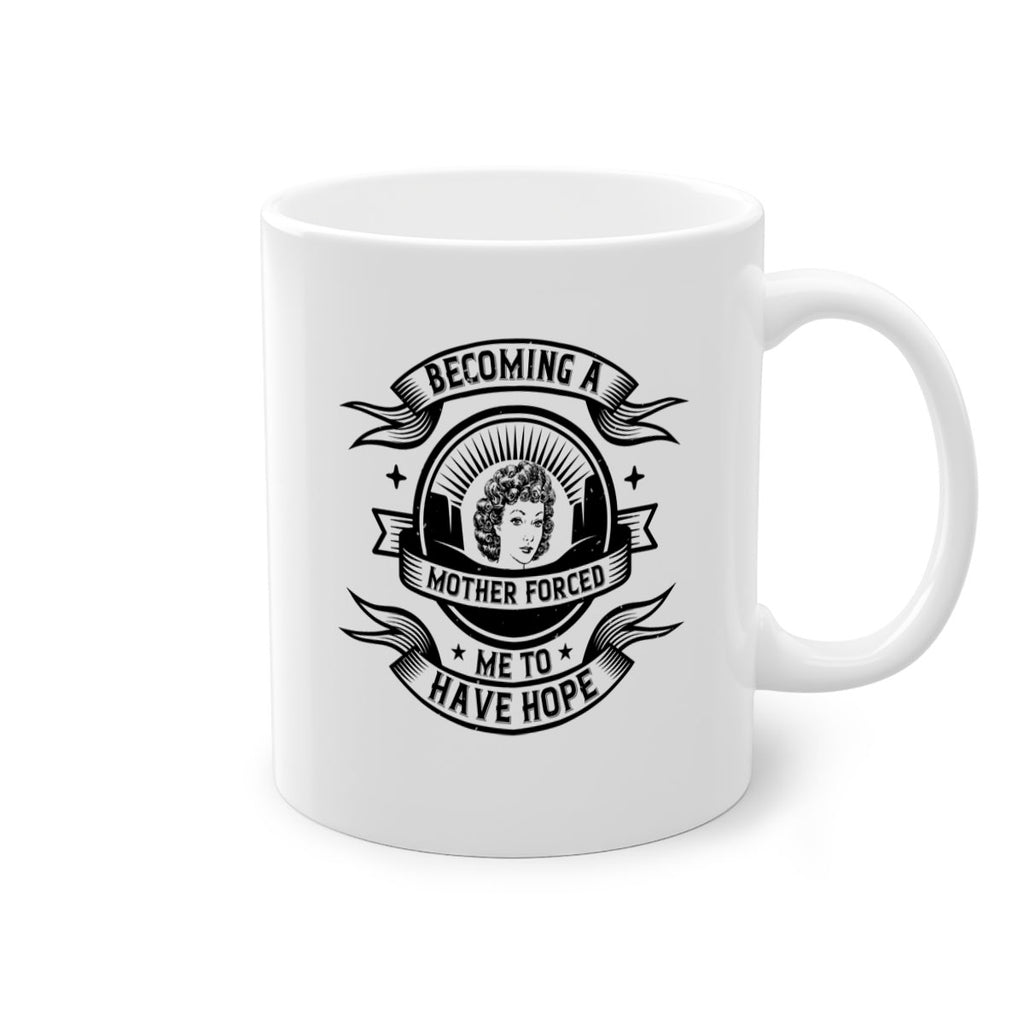 Becoming a mother forced me to have hope Style 28#- Afro - Black-Mug / Coffee Cup