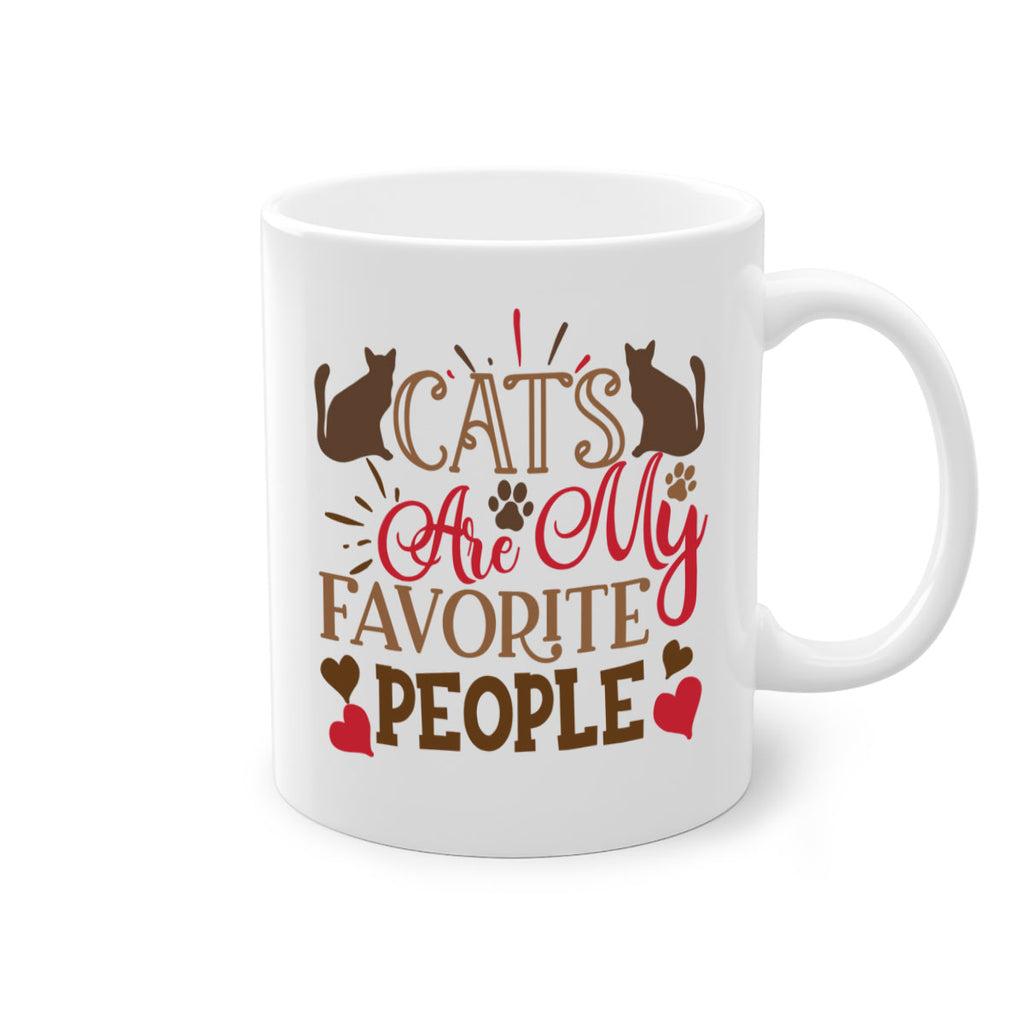 Cats Are My Favorite People Style 8#- cat-Mug / Coffee Cup