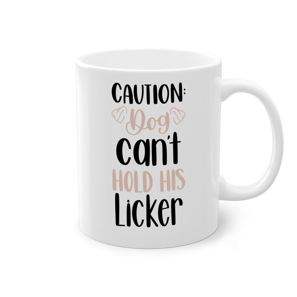 Caution Dog Cant Hold Style 31#- Dog-Mug / Coffee Cup