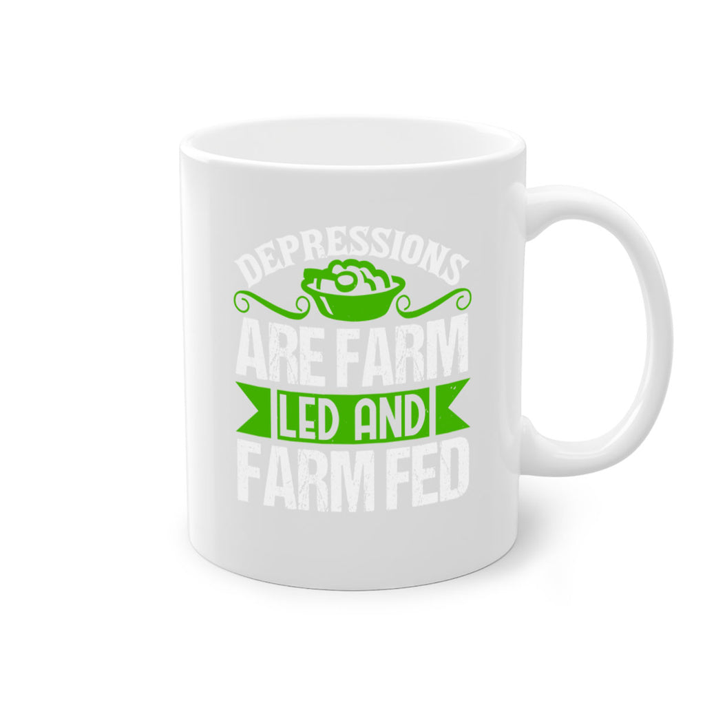 Depression are farm led and farmed 25#- Farm and garden-Mug / Coffee Cup