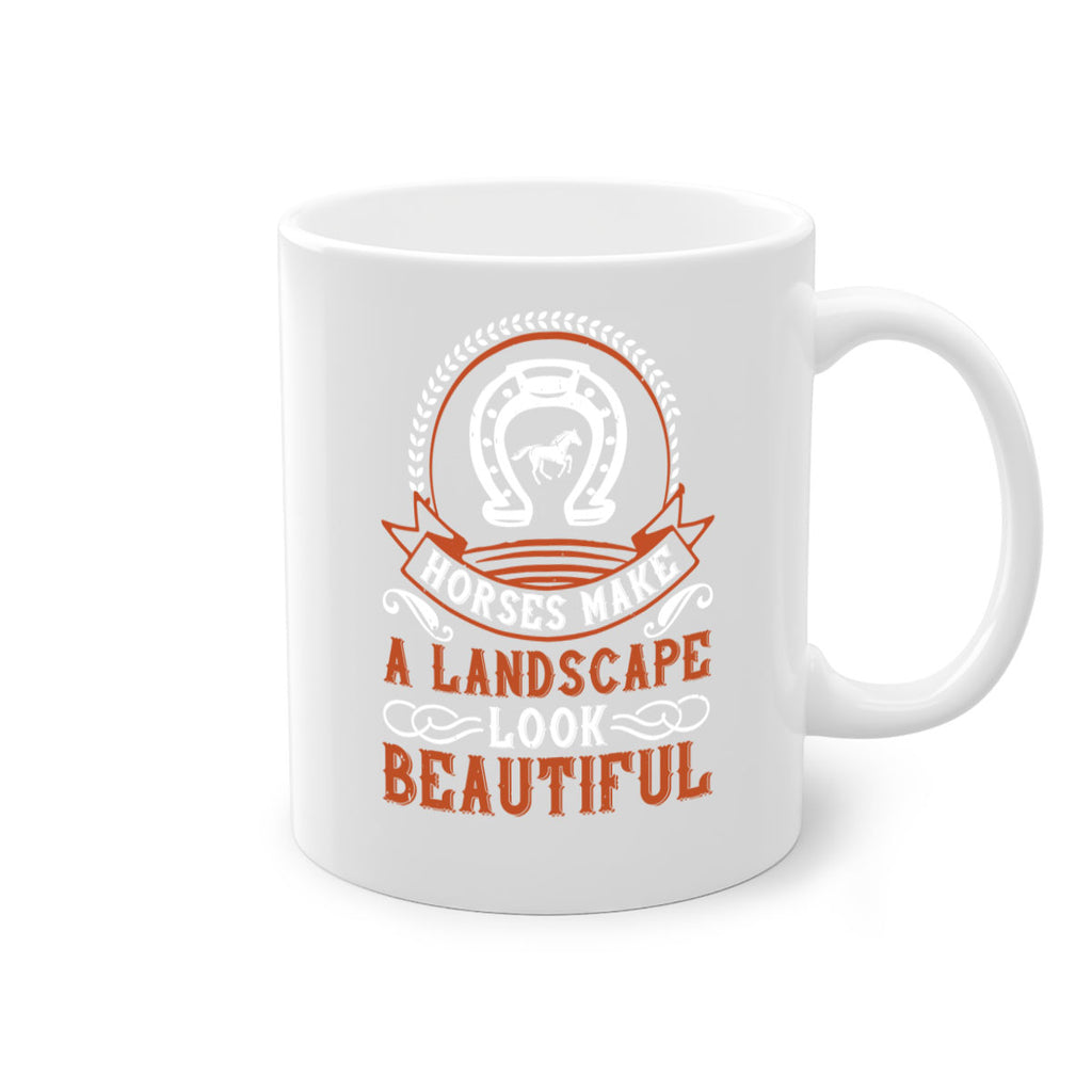 Horses make a landscape look beautiful Style 42#- horse-Mug / Coffee Cup