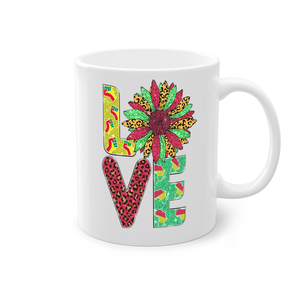 Love Juneteenth Day Fist Sunflower Png 7#- juneteenth-Mug / Coffee Cup
