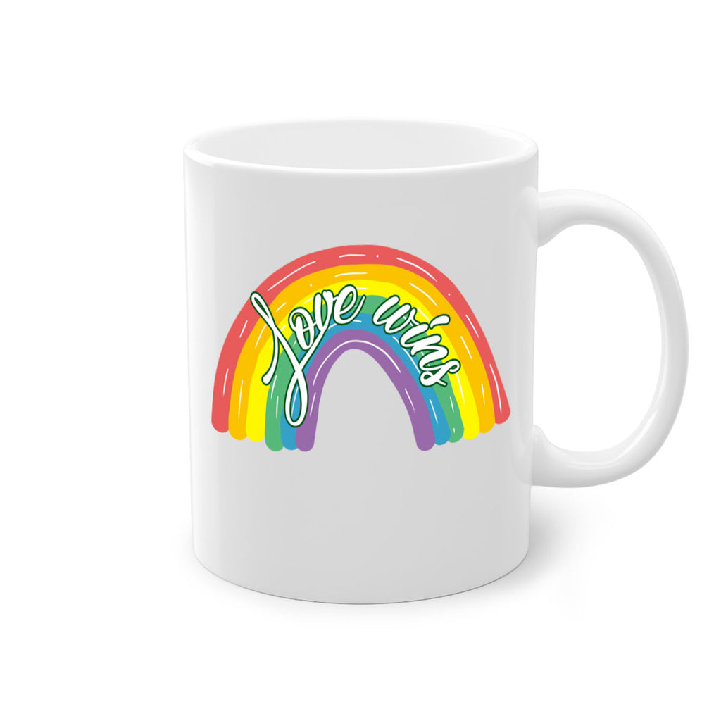 Love Wins Rainbow Lgbt Pride Png 28#- lgbt-Mug / Coffee Cup