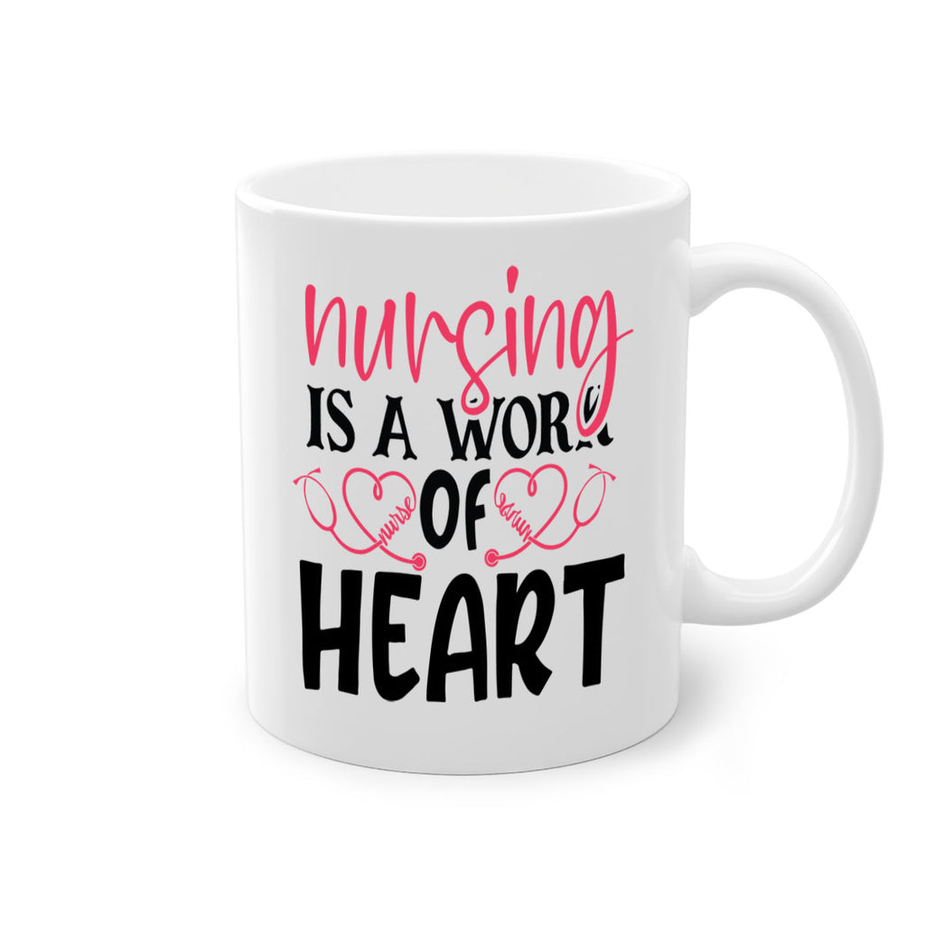 Nursing is a work of heart Style Style 70#- nurse-Mug / Coffee Cup