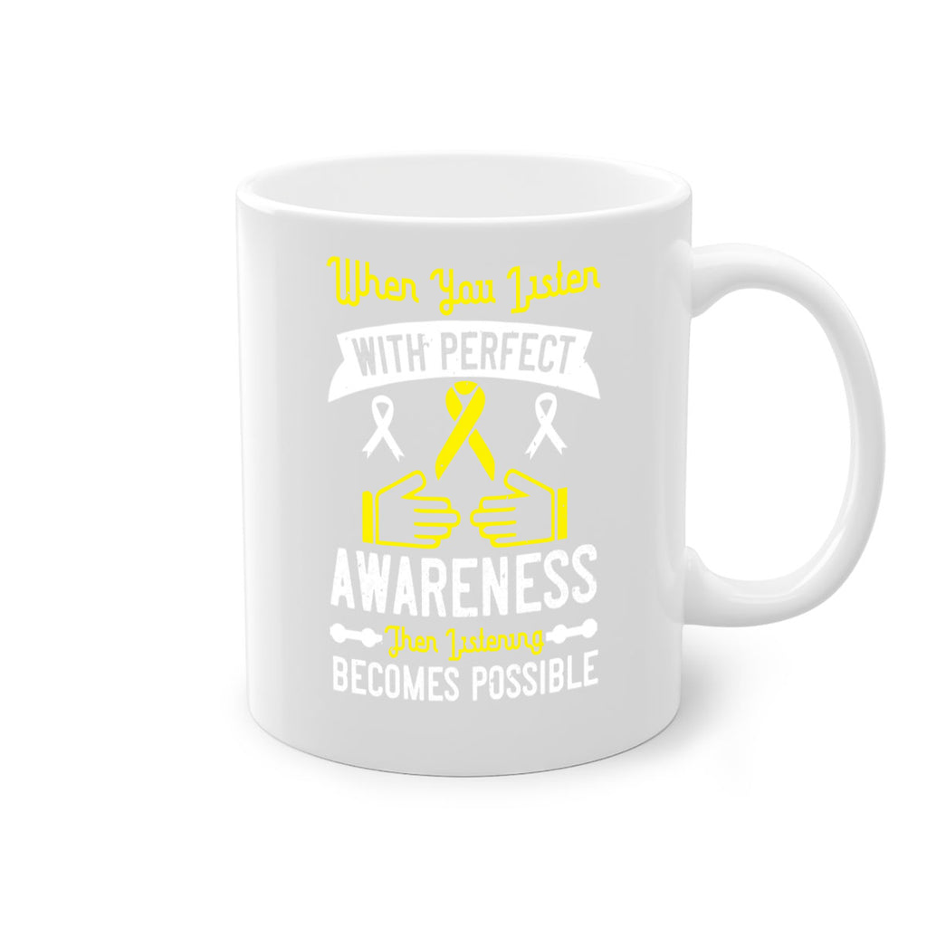 When you listen with perfect awareness then listening becomes possible Style 7#- Self awareness-Mug / Coffee Cup