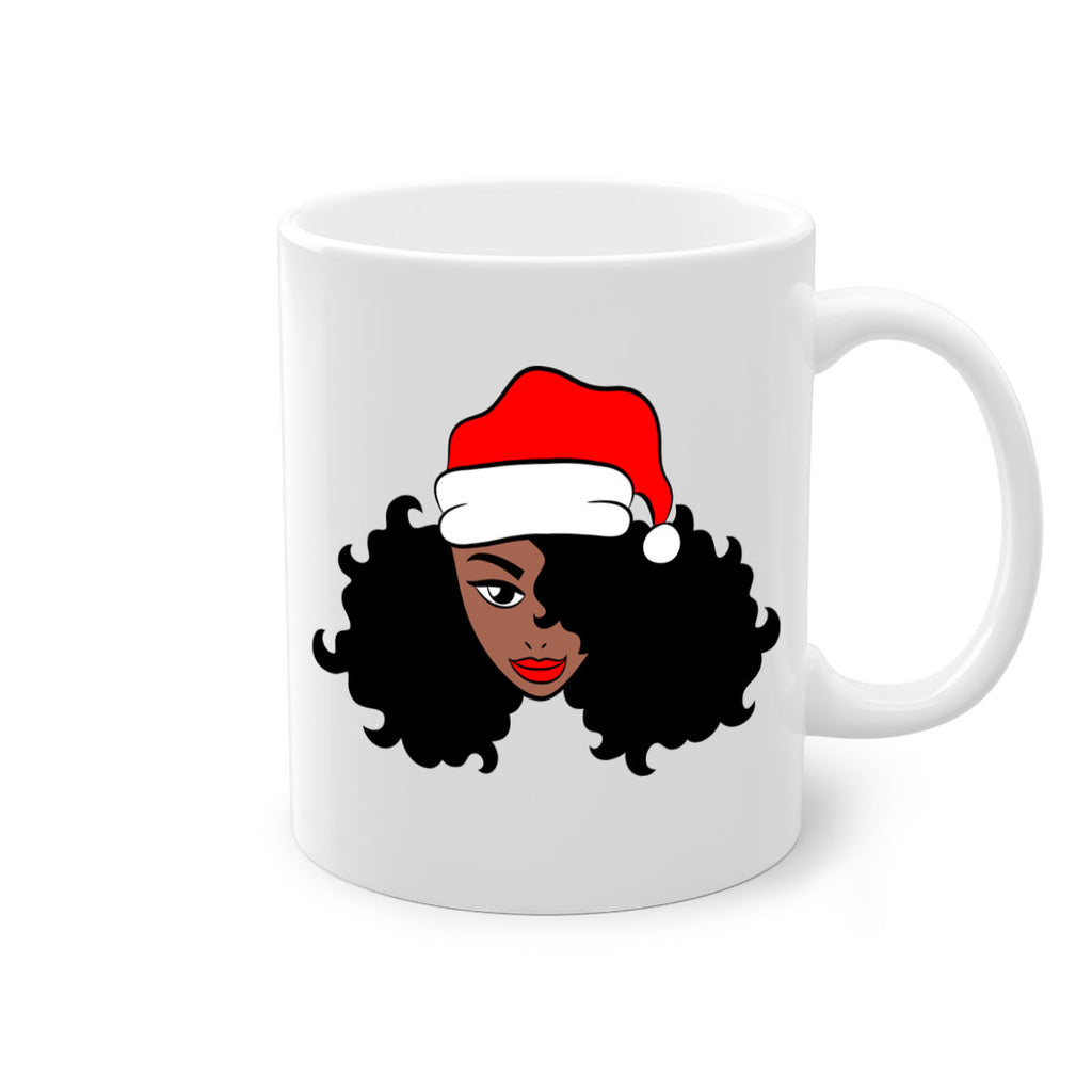 afro santa claus girl 71#- Black women - Girls-Mug / Coffee Cup