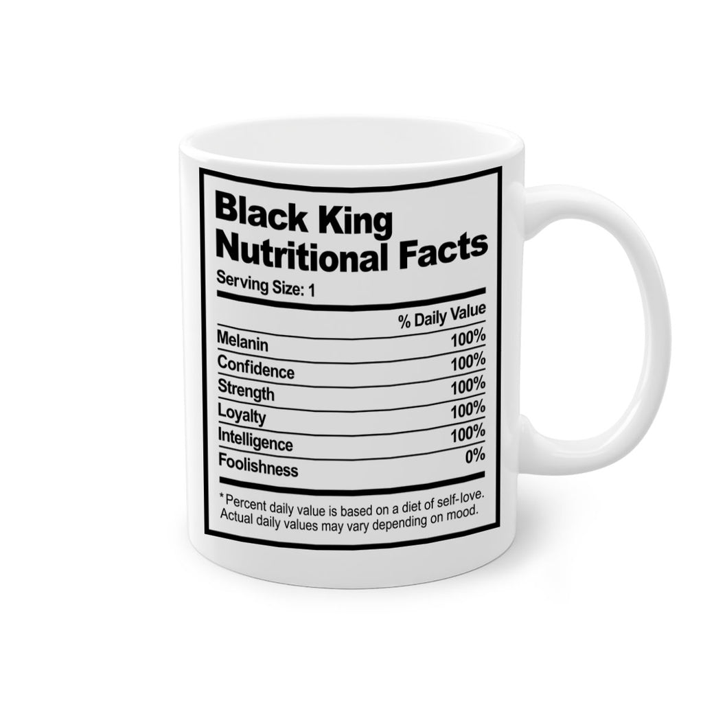 black king nutritional facts 231#- black words - phrases-Mug / Coffee Cup