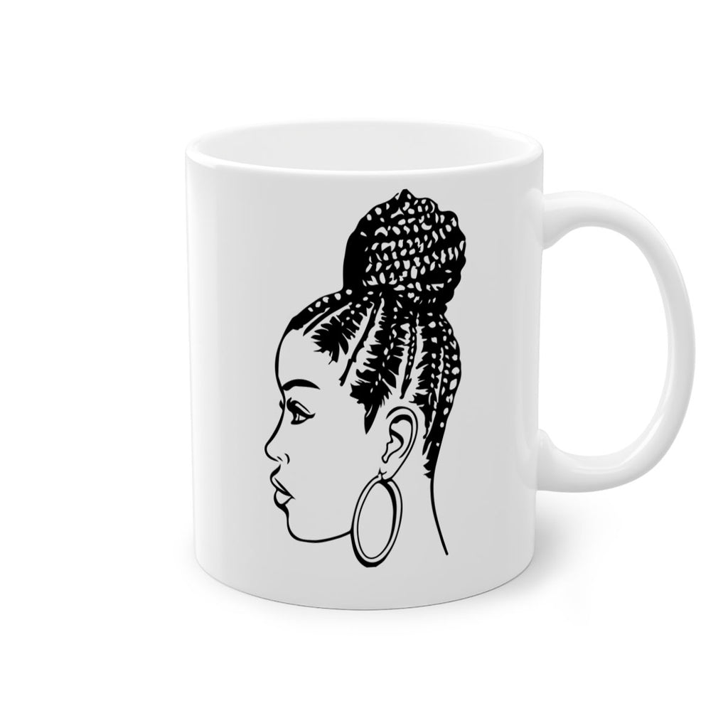 black woman with braids 7#- Black women - Girls-Mug / Coffee Cup