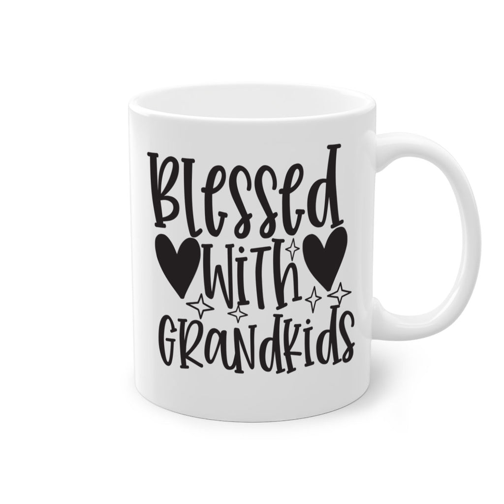 blessed with grandkids 415#- mom-Mug / Coffee Cup