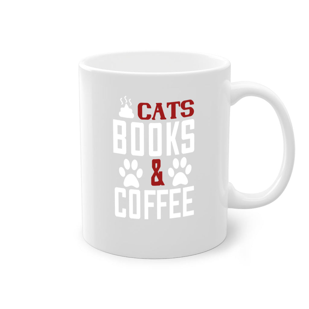cats books and coffee Style 38#- cat-Mug / Coffee Cup