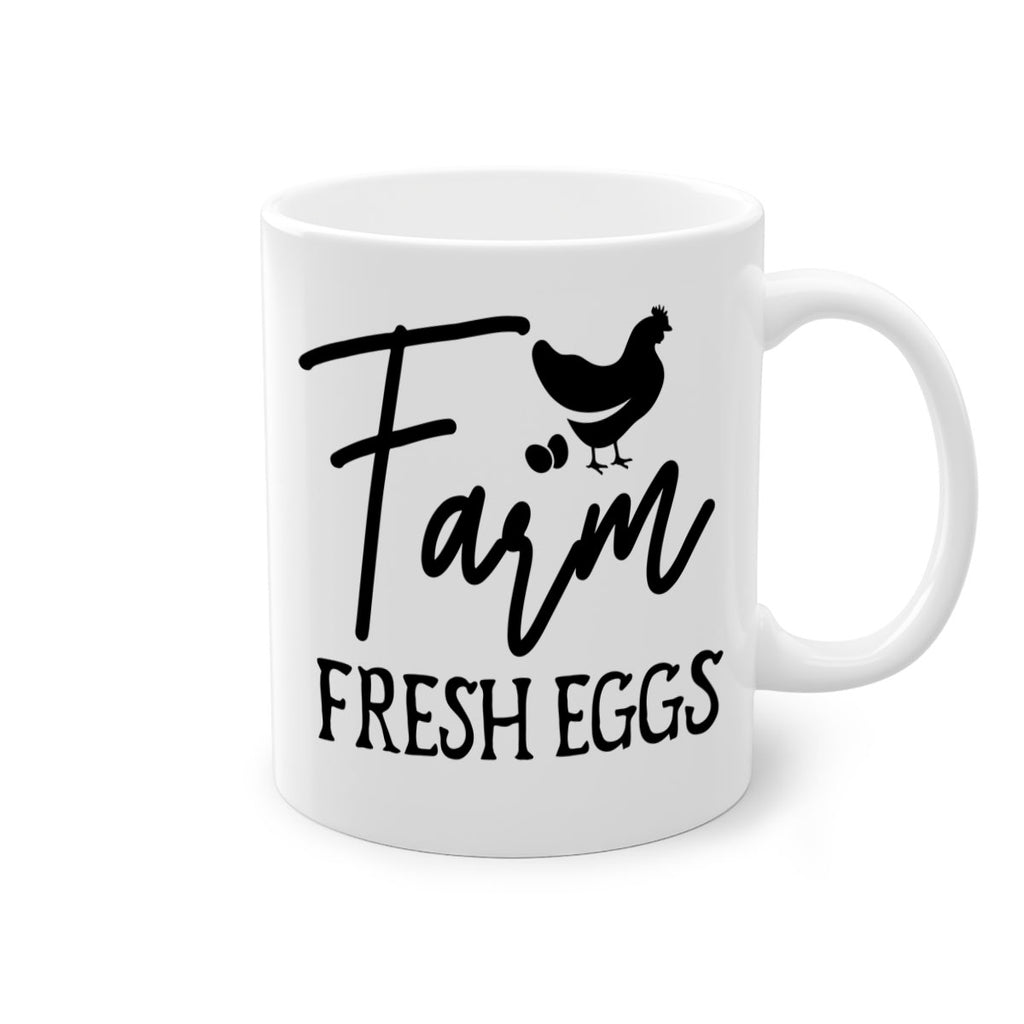 farm fresh eggs design 104#- kitchen-Mug / Coffee Cup