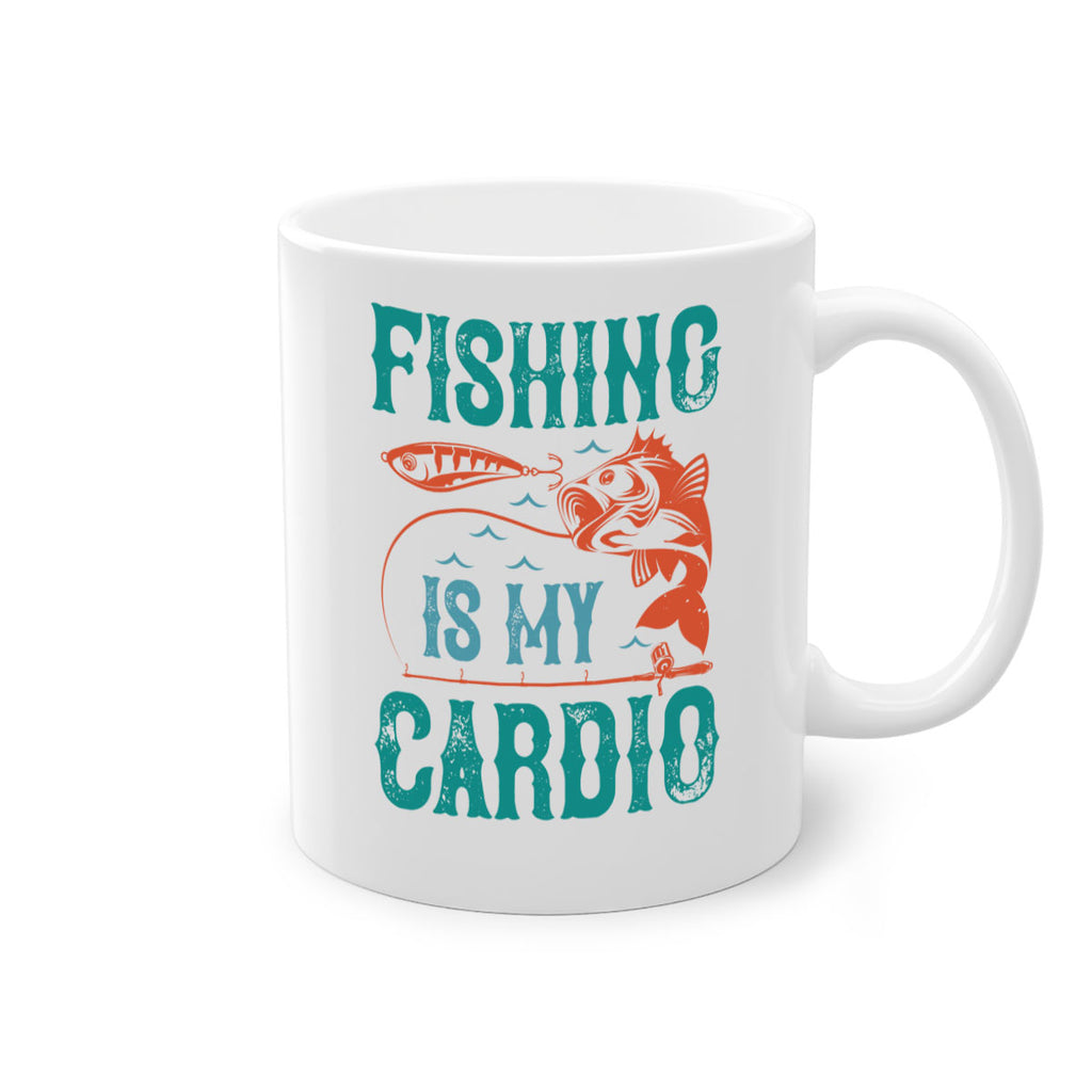 fishing is my cardio 142#- fishing-Mug / Coffee Cup