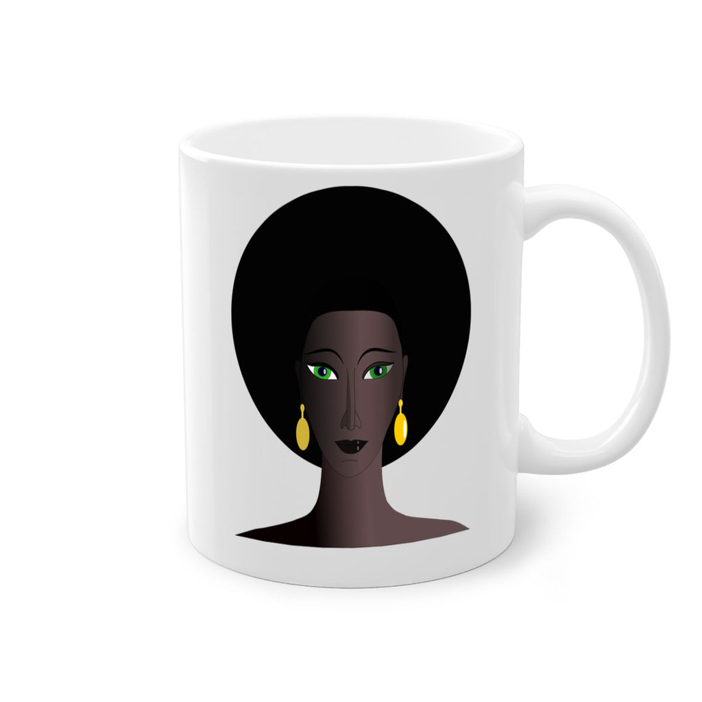machovka black woman with green eyes 27#- Black women - Girls-Mug / Coffee Cup