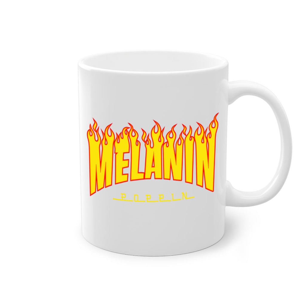 melanin poppin fire 87#- black words - phrases-Mug / Coffee Cup