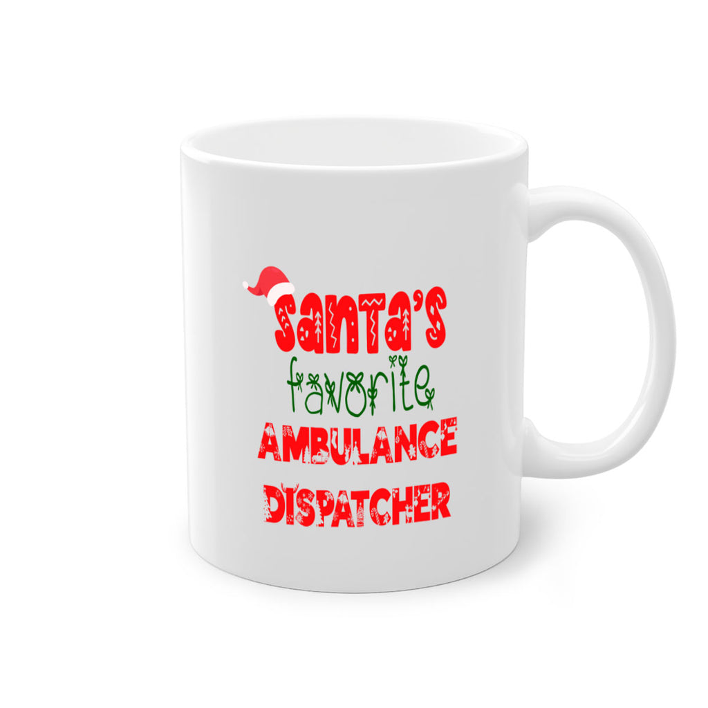 santas favorite ambulance dispatcher style 636#- christmas-Mug / Coffee Cup