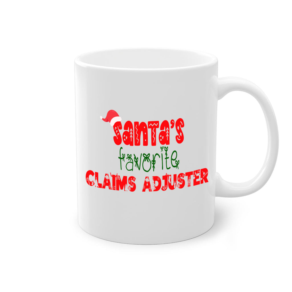 santas favorite claims adjuster style 718#- christmas-Mug / Coffee Cup