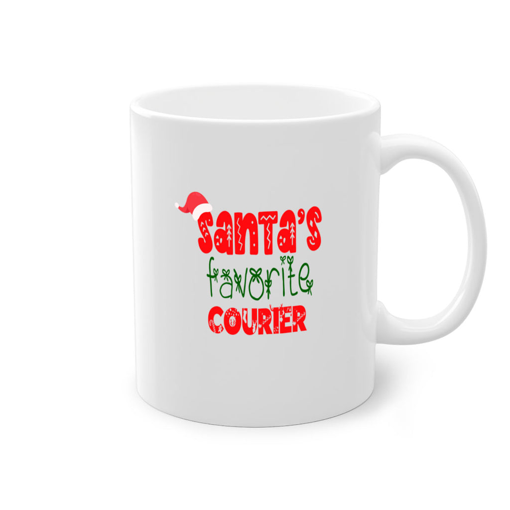 santas favorite courier style 748#- christmas-Mug / Coffee Cup