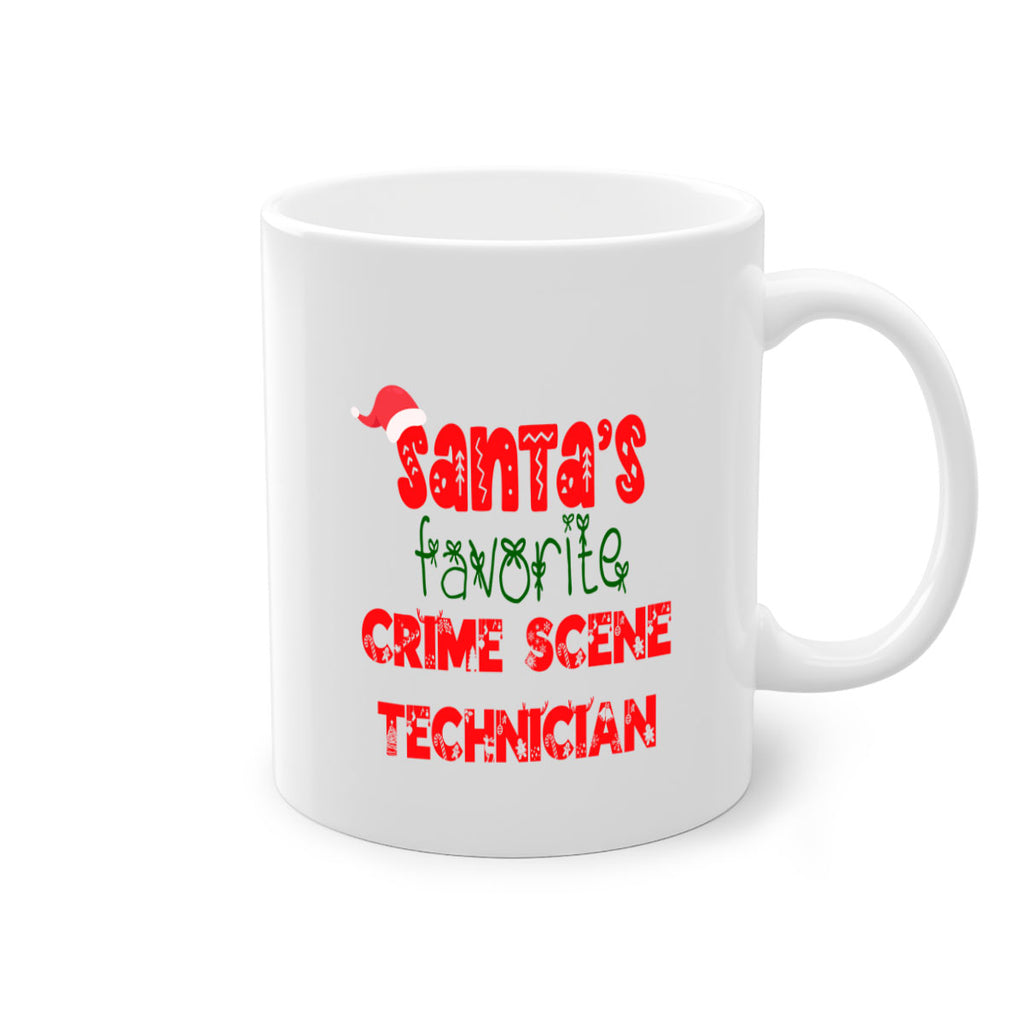 santas favorite crime scene technician style 755#- christmas-Mug / Coffee Cup