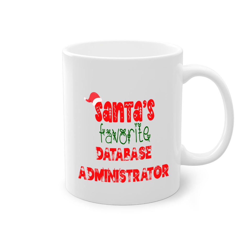 santas favorite database administrator style 766#- christmas-Mug / Coffee Cup