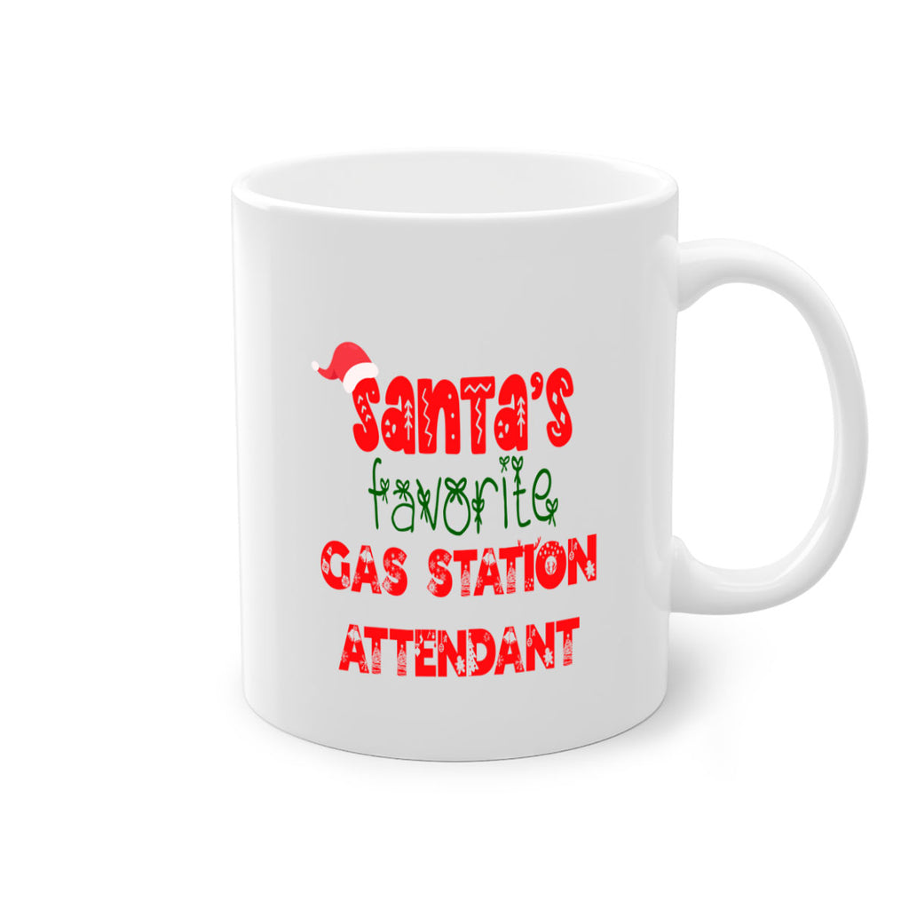 santas favorite gas station attendant style 836#- christmas-Mug / Coffee Cup