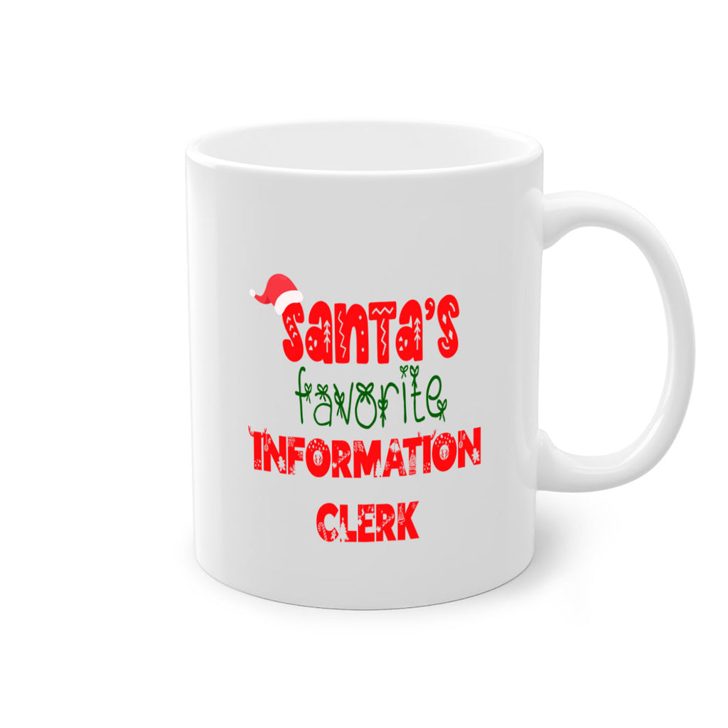 santas favorite information clerk style 886#- christmas-Mug / Coffee Cup