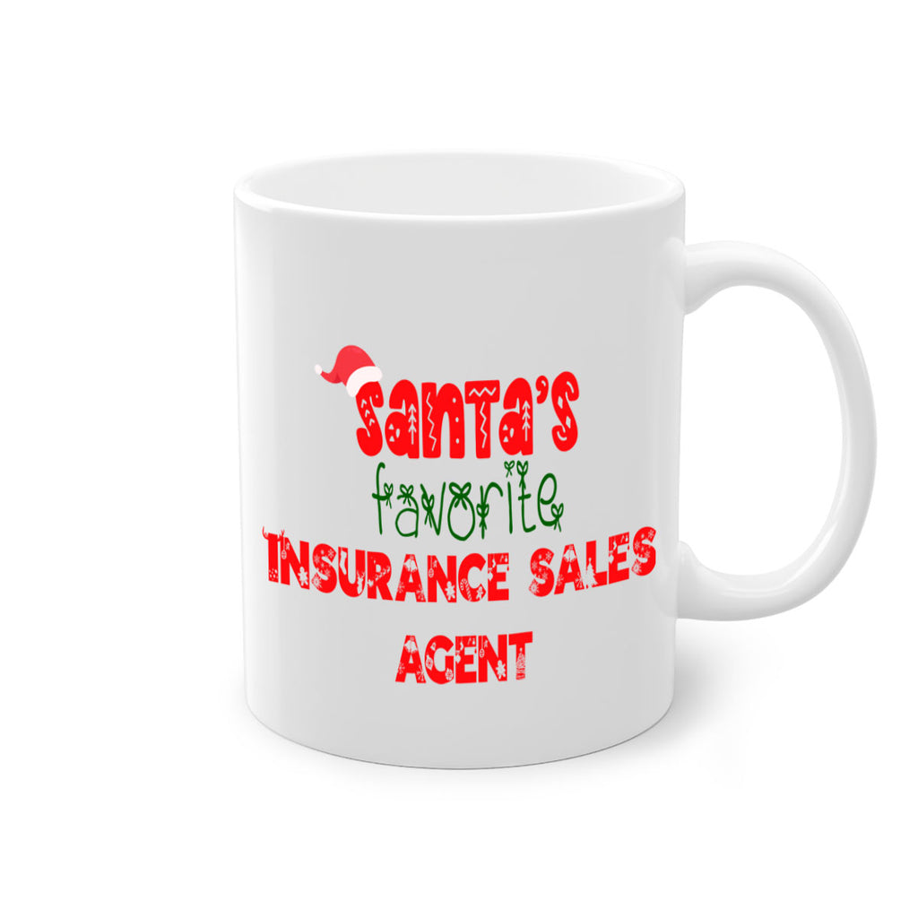 santas favorite insurance sales agent style 893#- christmas-Mug / Coffee Cup