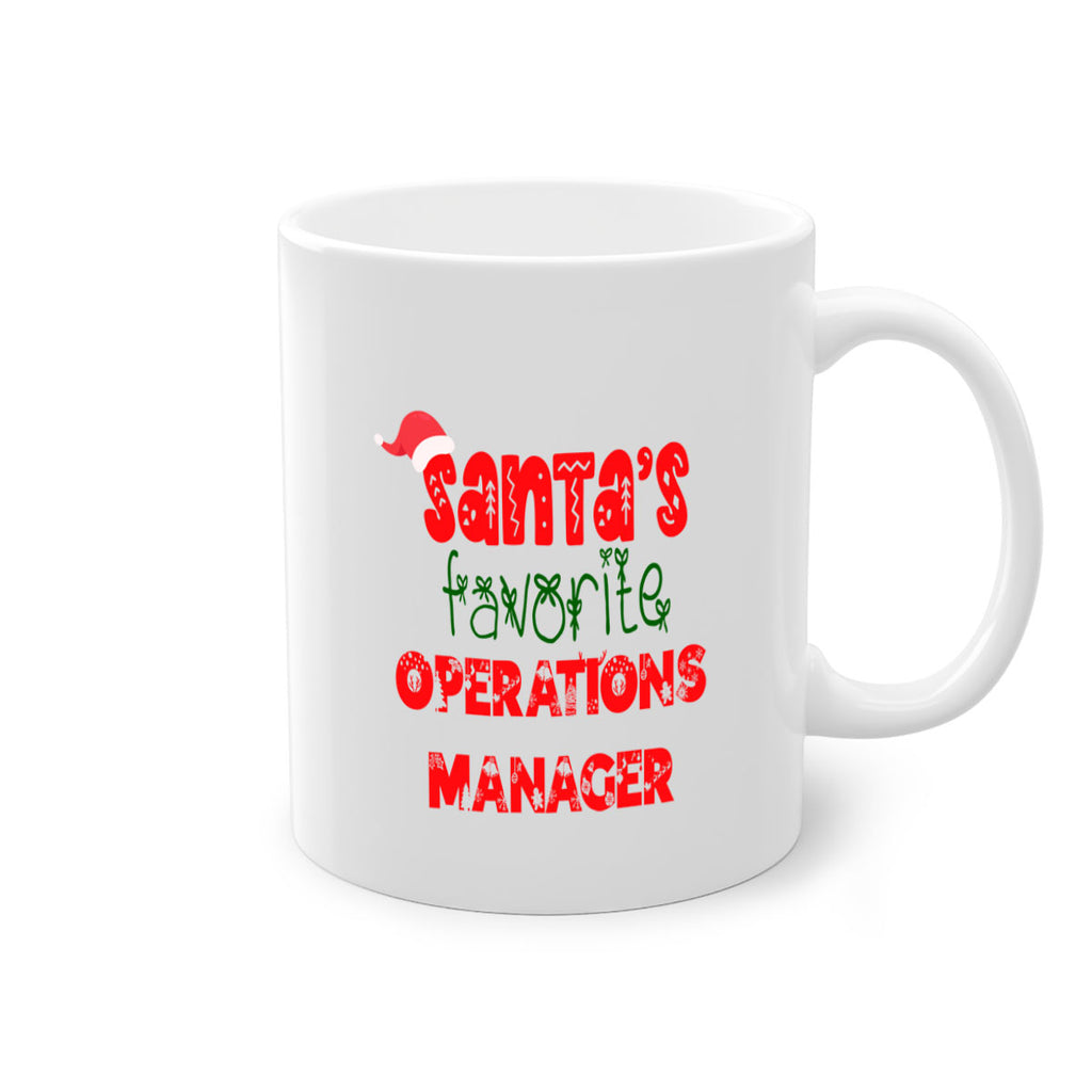 santas favorite operations manager style 987#- christmas-Mug / Coffee Cup