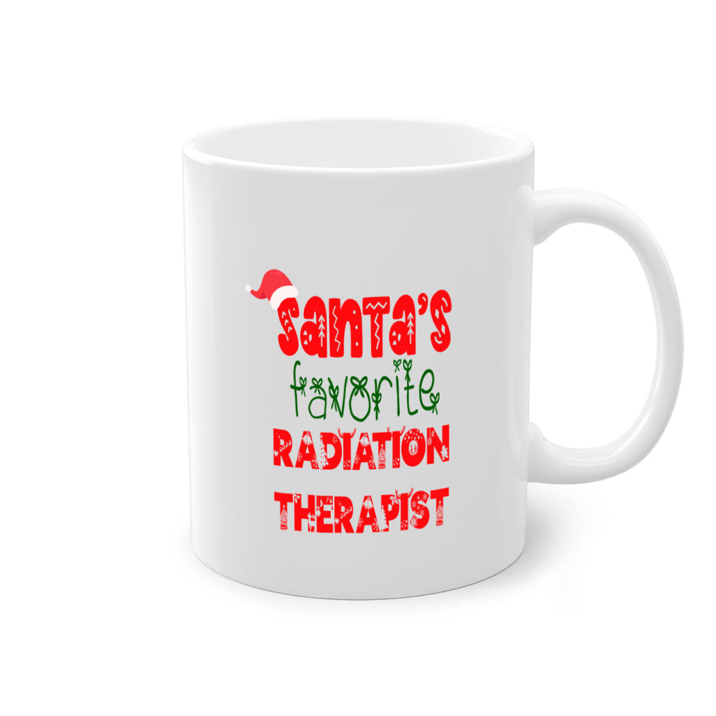 santas favorite radiation therapist style 1050#- christmas-Mug / Coffee Cup