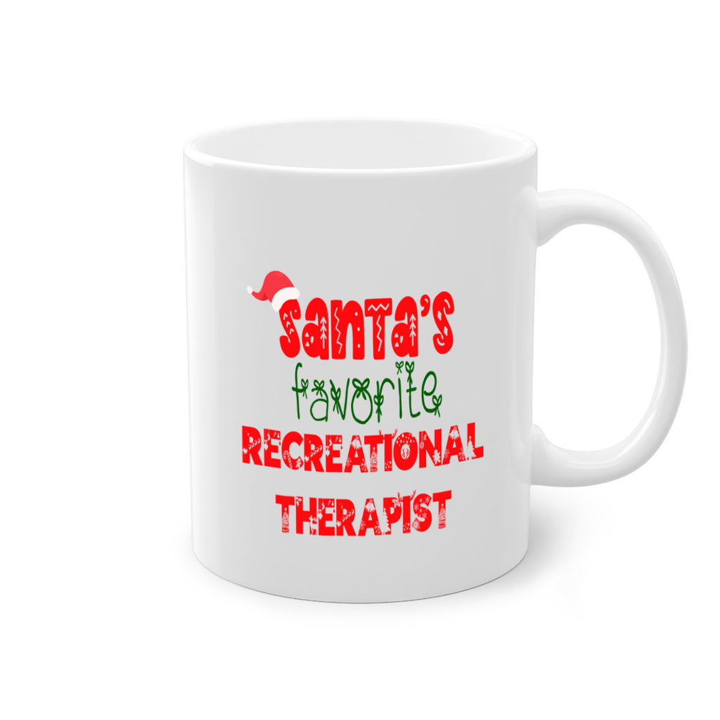santas favorite recreational therapist style 1060#- christmas-Mug / Coffee Cup