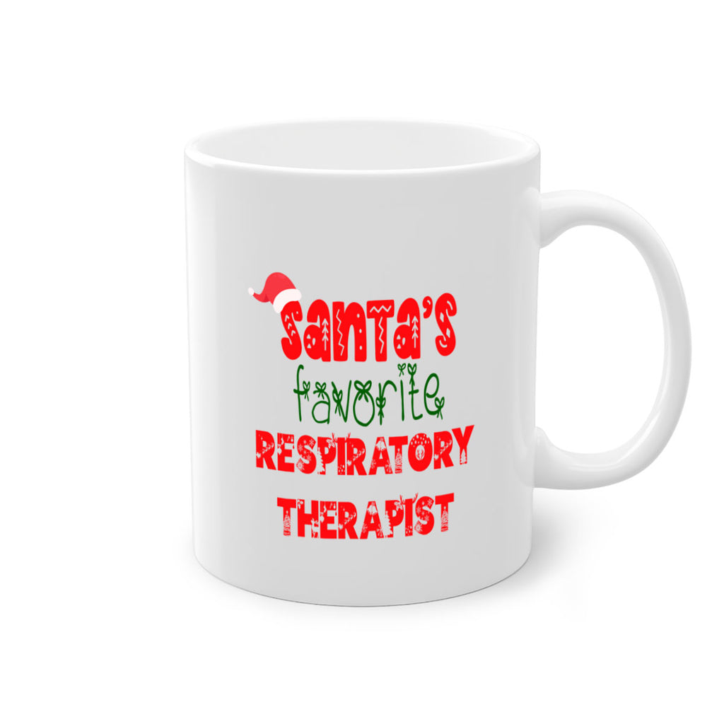 santas favorite respiratory therapist style 1063#- christmas-Mug / Coffee Cup