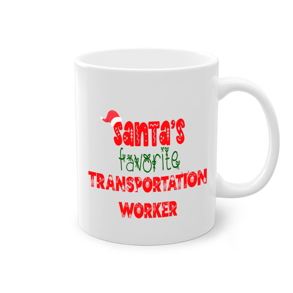 santas favorite transportation worker style 1130#- christmas-Mug / Coffee Cup