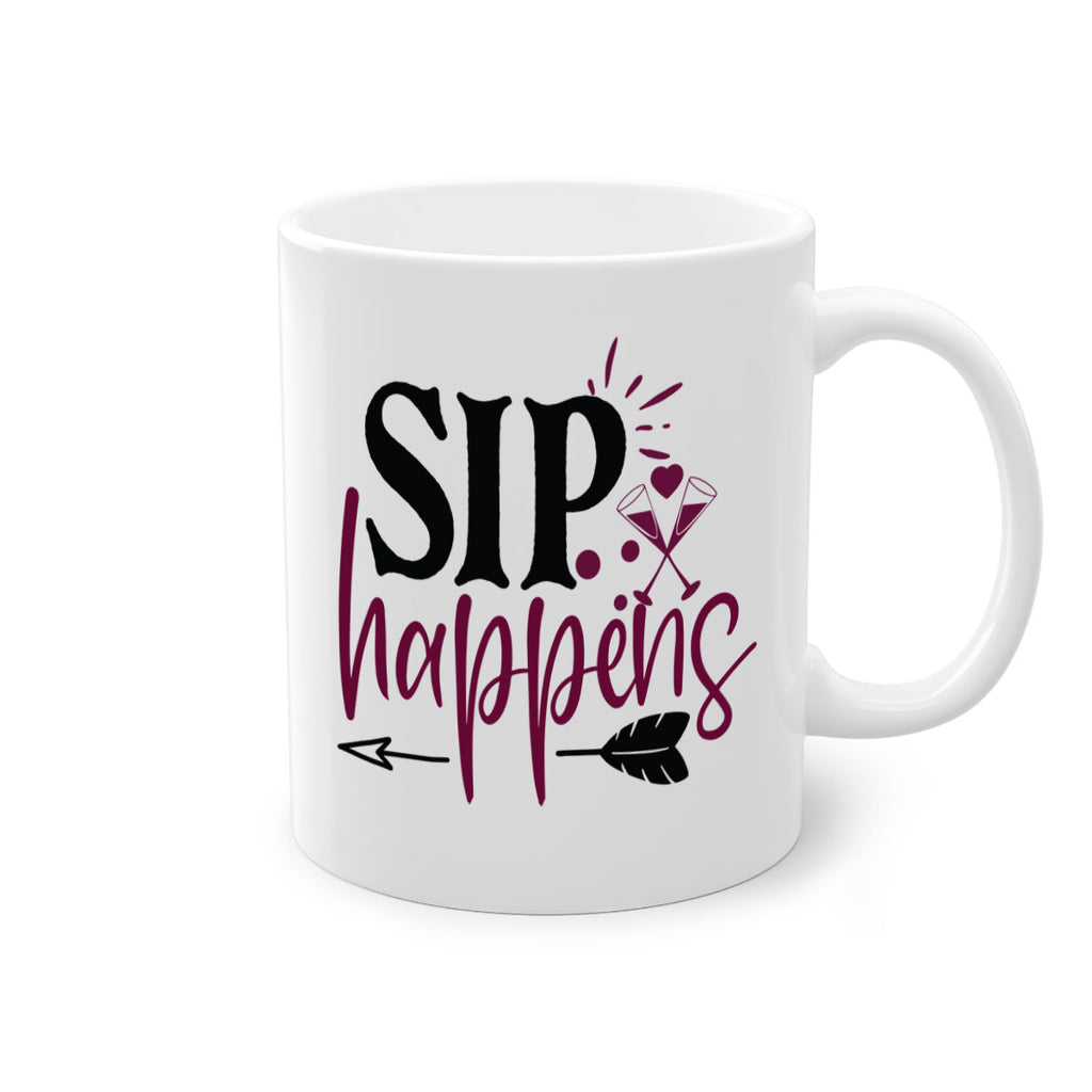 sip happens 164#- wine-Mug / Coffee Cup