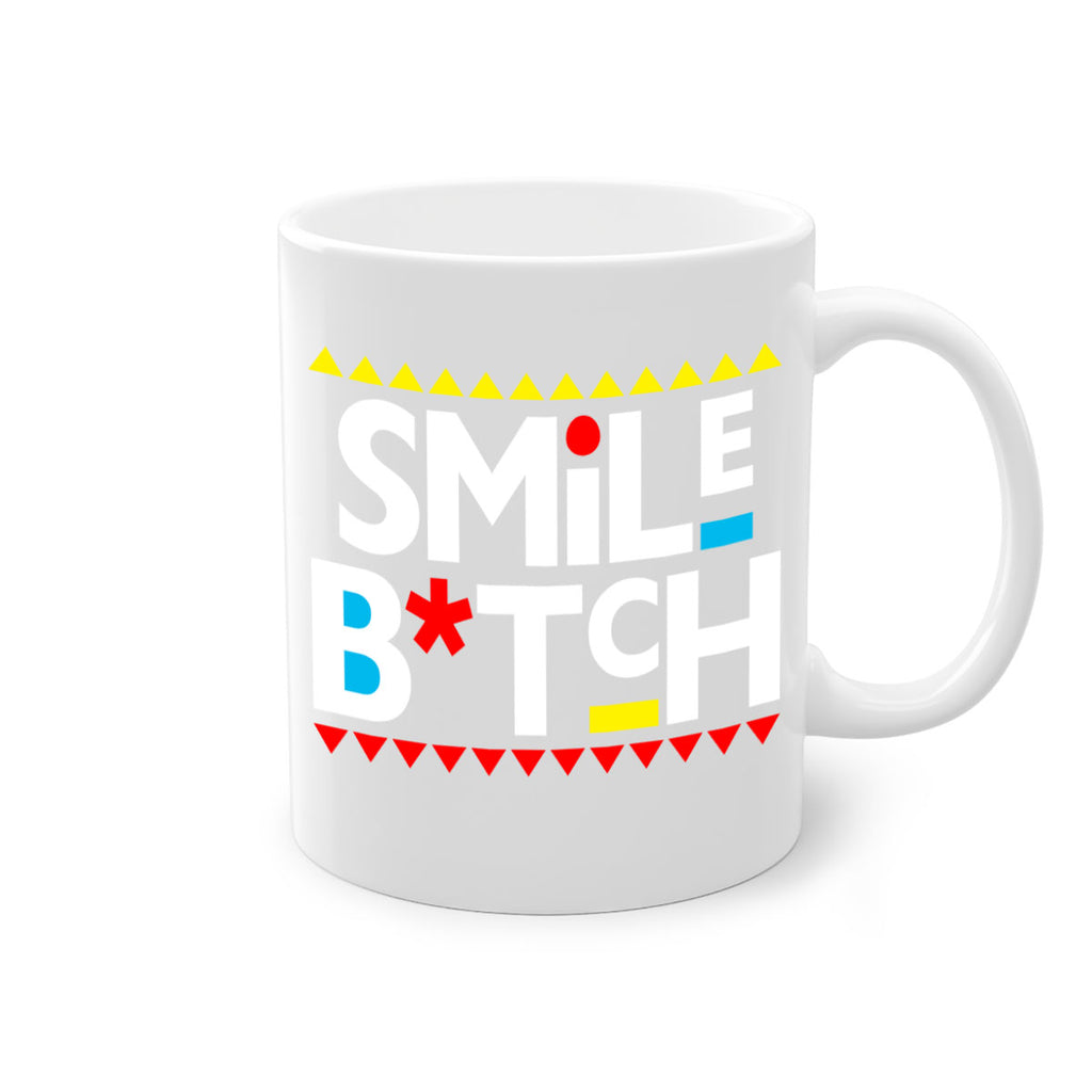 smile bitch 30#- black words - phrases-Mug / Coffee Cup