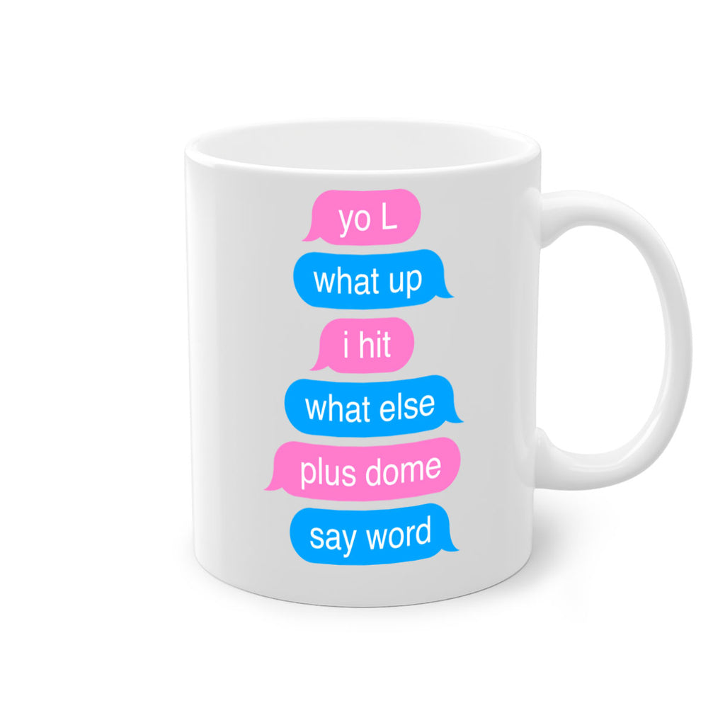 text conversation camron 23#- black words - phrases-Mug / Coffee Cup